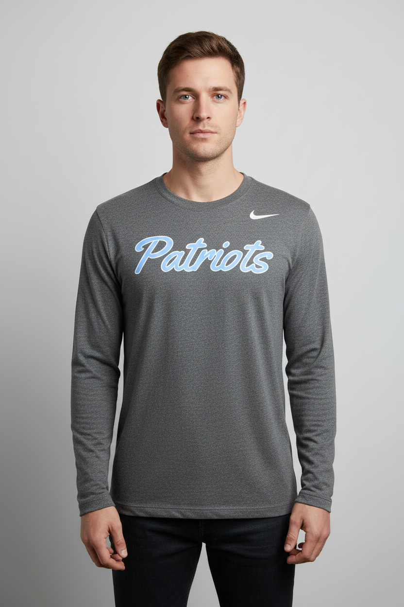 Nike Marled LS Tee - Black