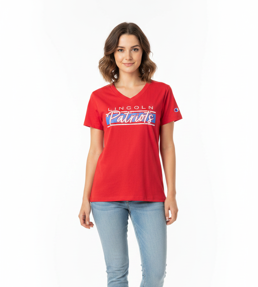 Ladies Champion V-Neck Red