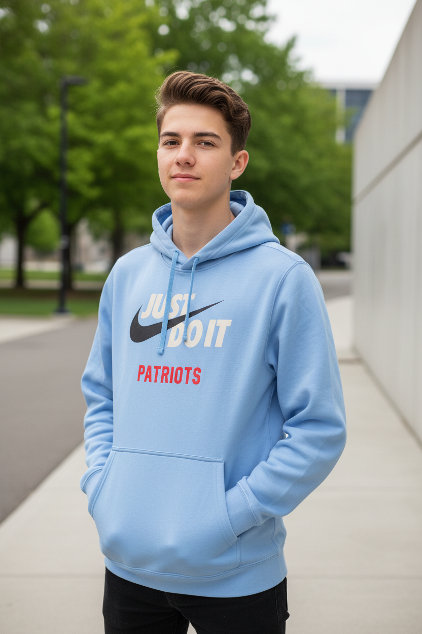 Nike Just Do It Hood Blue