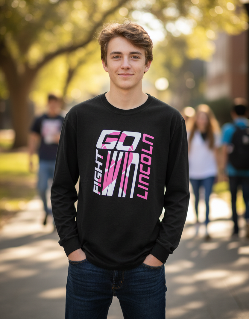 CI Sport LS Pink T - Black