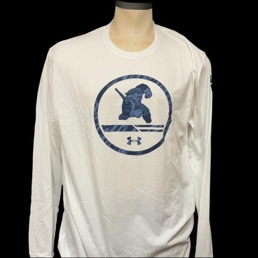 UA Circle LS T- White 3X